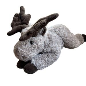 FAO Schwarz 15" Adopt-A-Pet Lying Moose Plush Toy Collectible Stuffed Animal